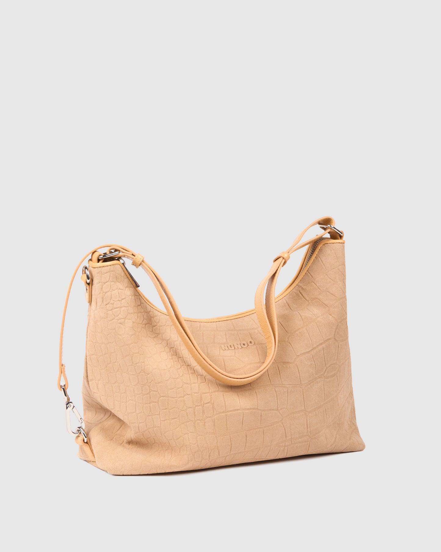 Núnoo Rio Scale Suede Cream Large Cream