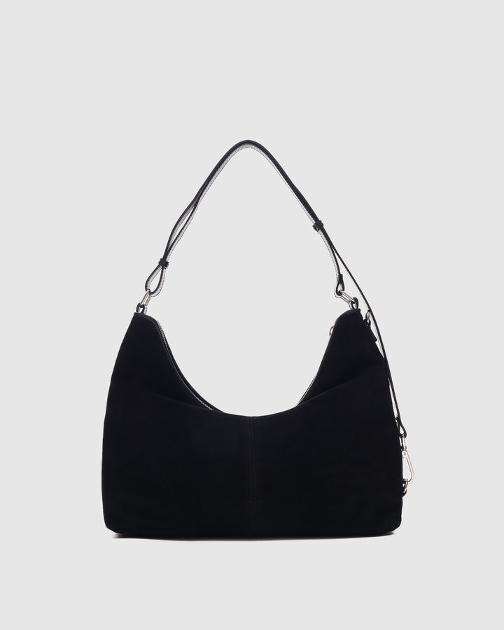 Núnoo Rio Suede Black Large Black