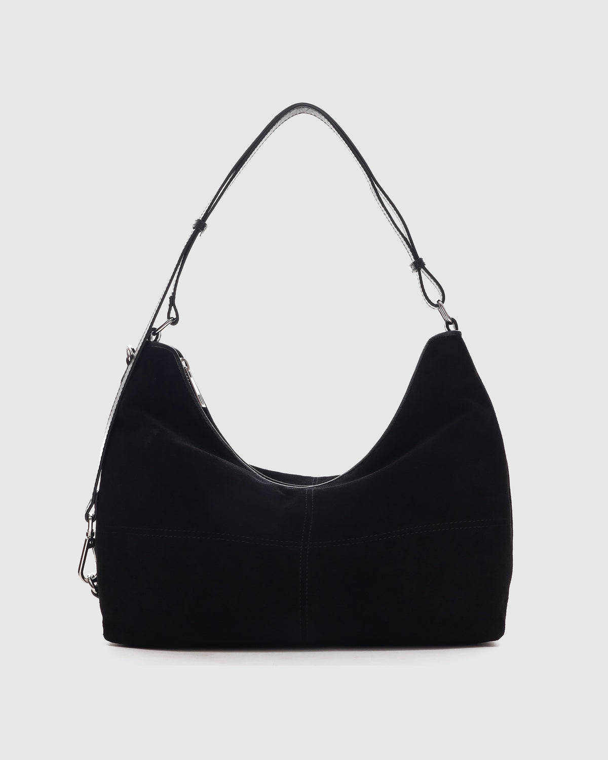 Núnoo Rio Suede Black Large Black