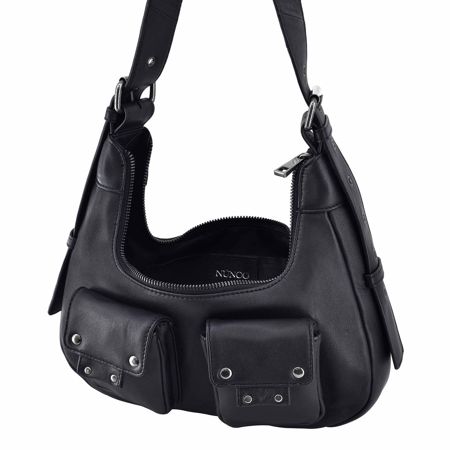 Núnoo Sally Small Cozy Black Shoulder bags Black