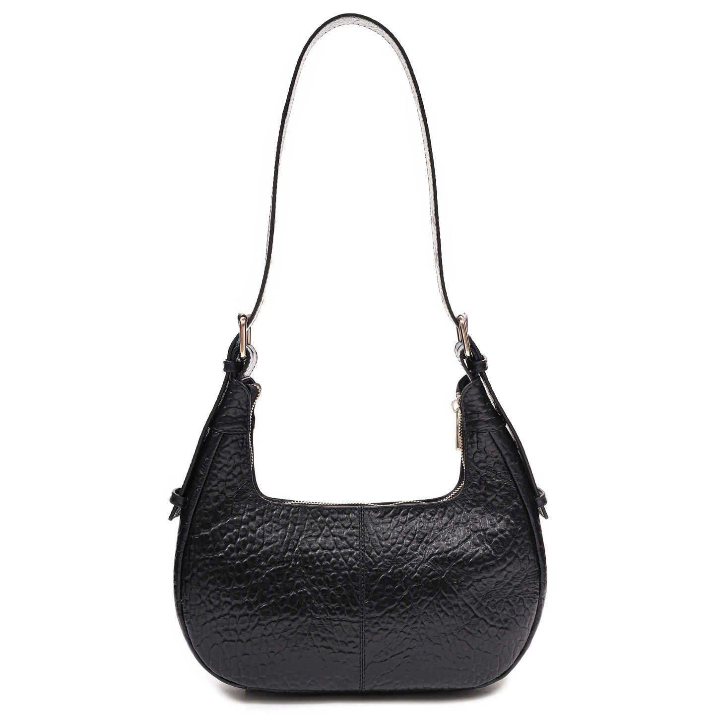 Núnoo Sally Small Eyelet New Zealand Black w. Gold Shoulder bags Black