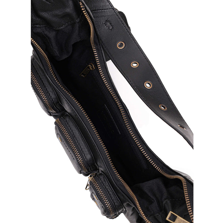 Núnoo Sally Small Pocket Sheep Black w. gold Medium Black
