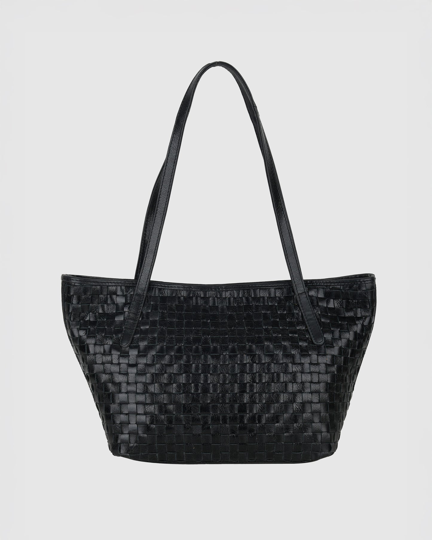 Núnoo Shopper Braided Village Black Large Black