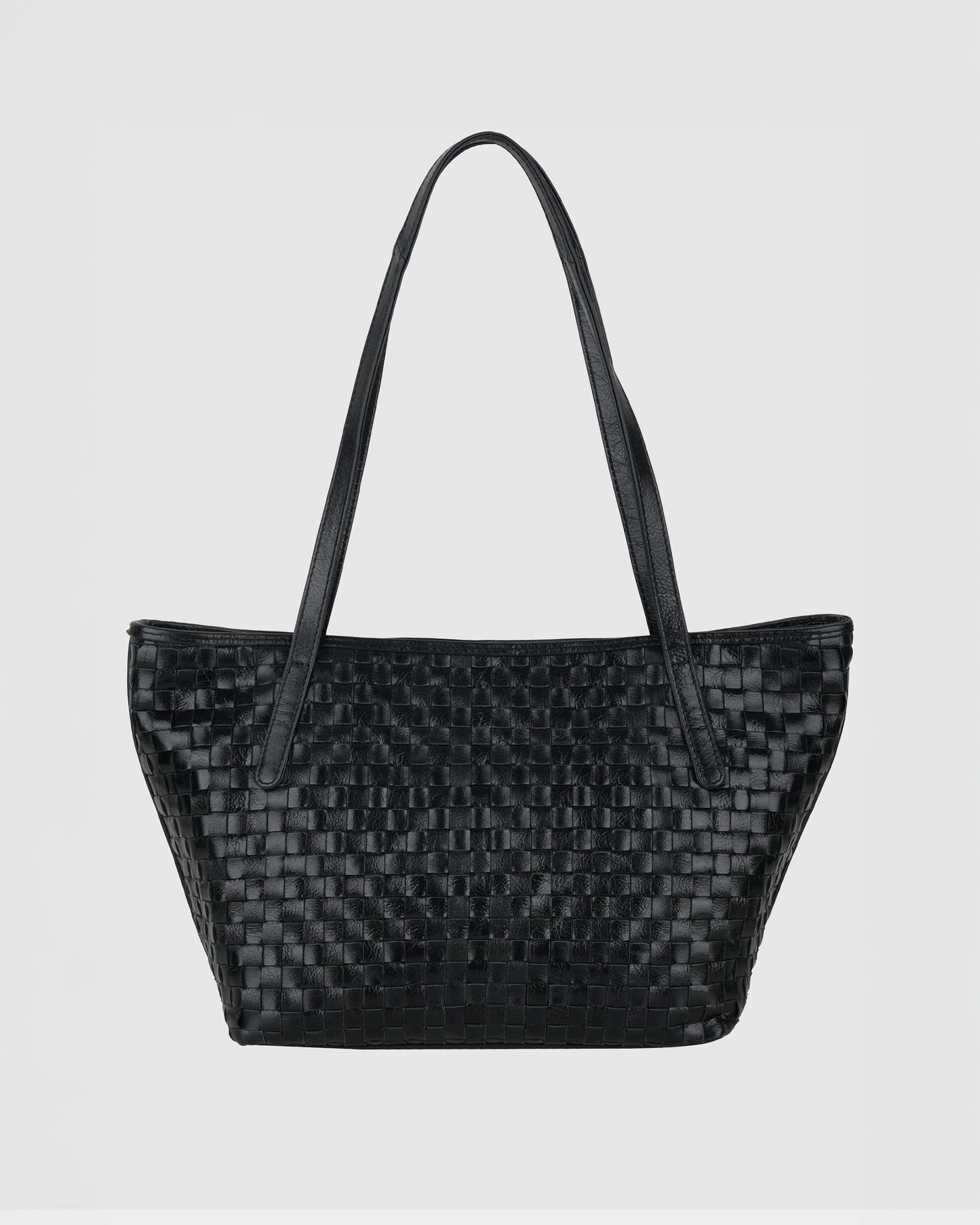 Núnoo Shopper Braided Village Black Large Black