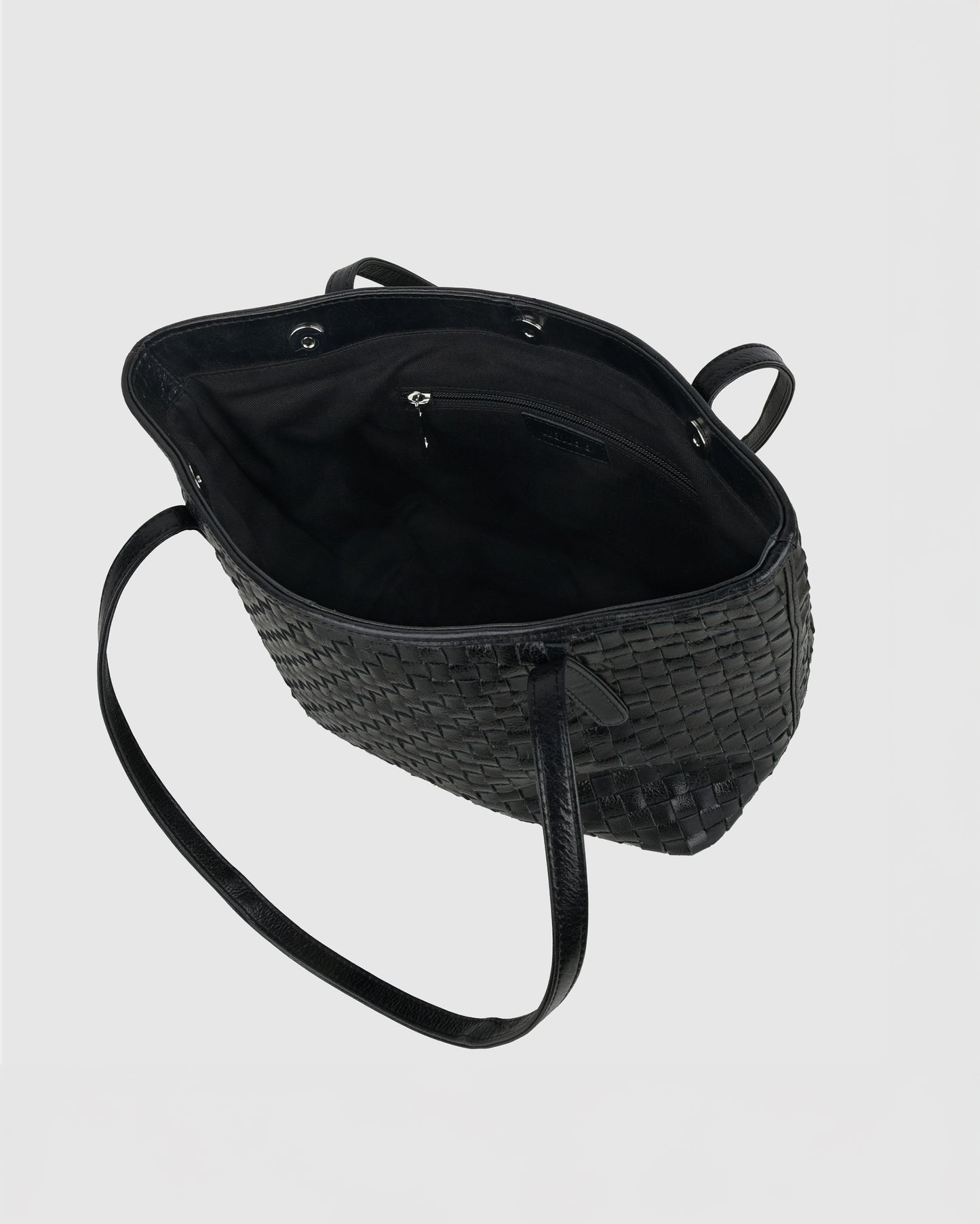 Núnoo Shopper Braided Village Black Large Black