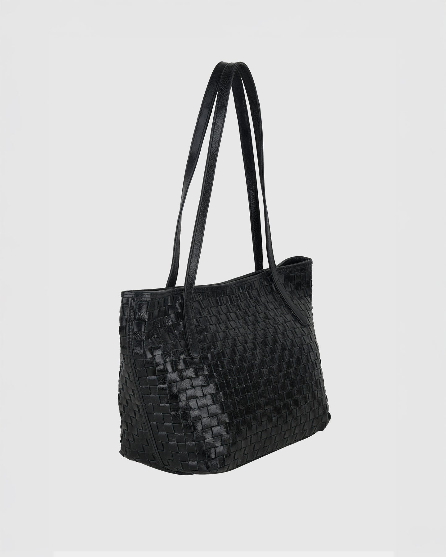 Núnoo Shopper Braided Village Black Large Black