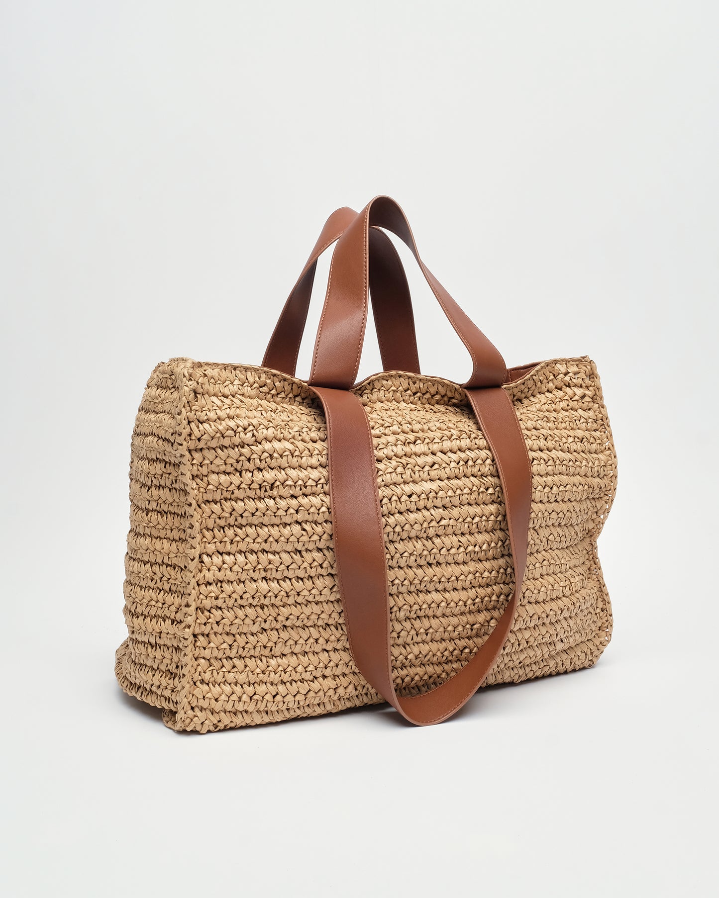 Núnoo Shopper Raffia Light Brown Maxi Light brown