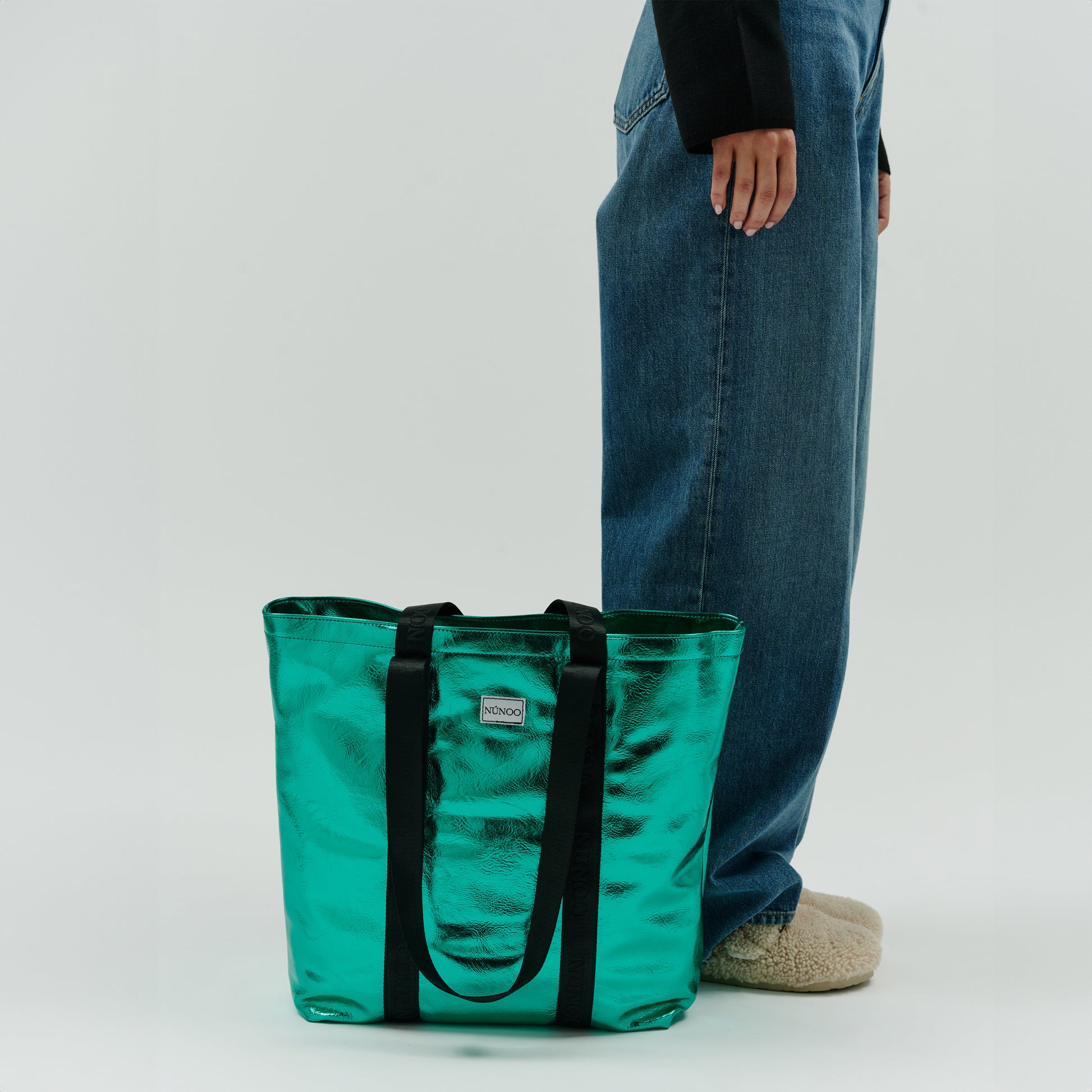 Núnoo Shopper Recycled Cool Green Shoulder bags