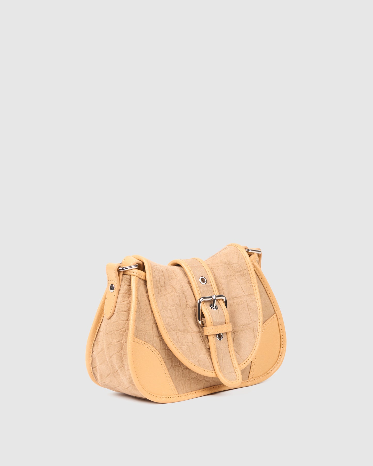 Núnoo Small Maria Scale Suede Cream Small bag Cream