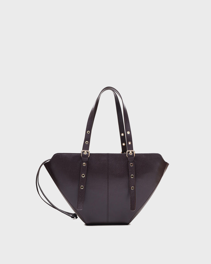 Núnoo Small Nora Florence Chocolate w. Gold Medium Chocolate