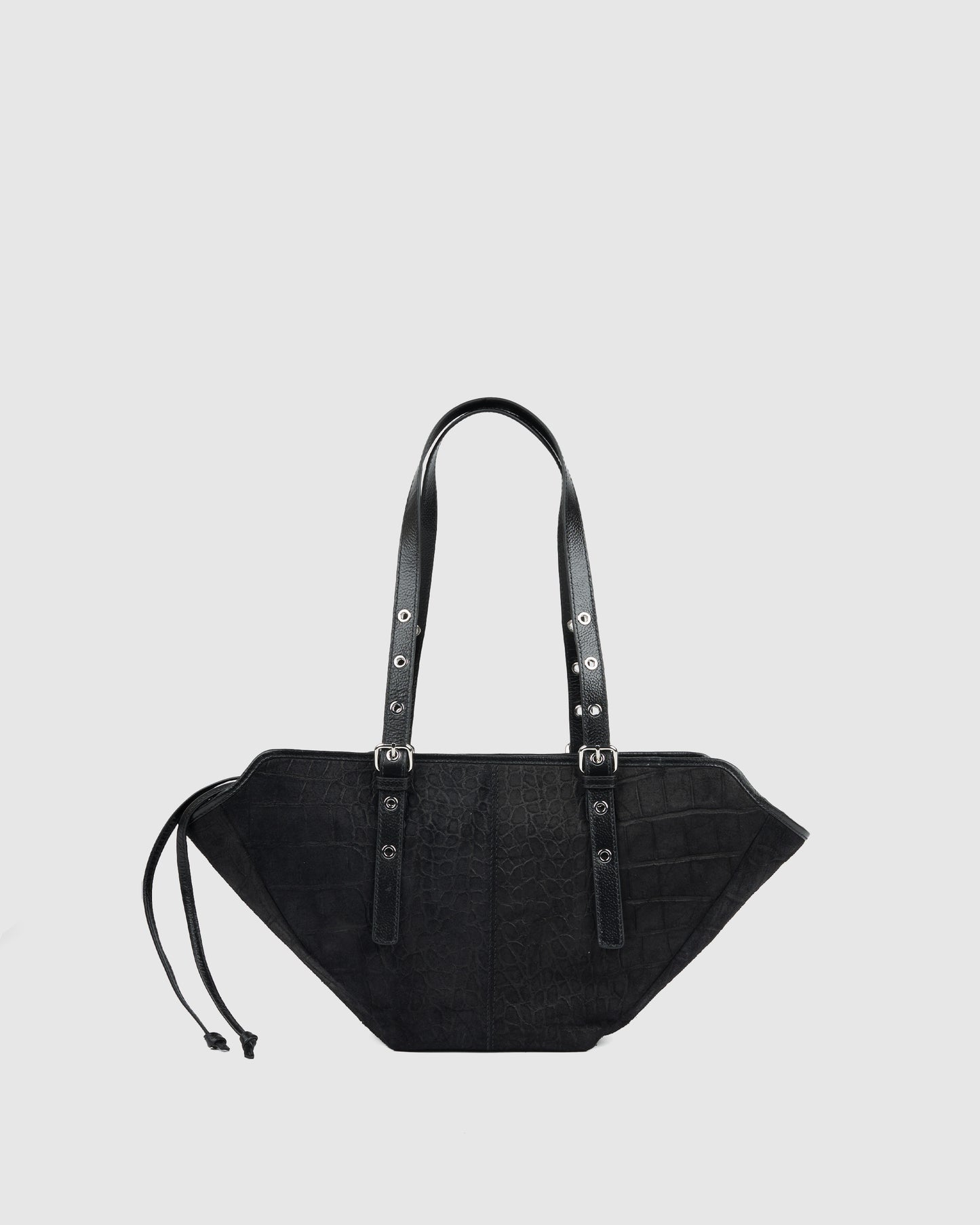 Núnoo Small Nora Scale Suede Black Medium Black