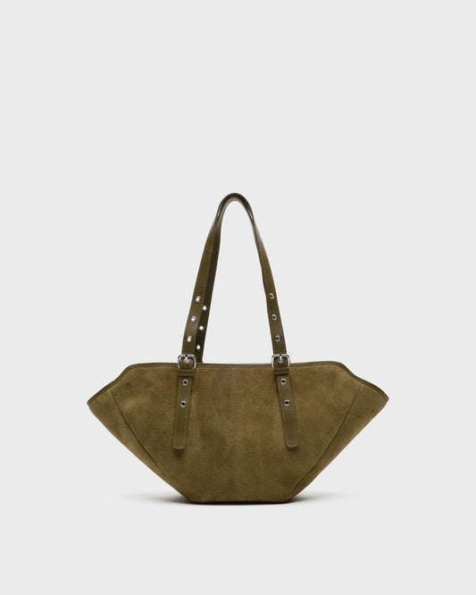 Núnoo Small Nora Suede Dusty Olive Medium Dusty Olive