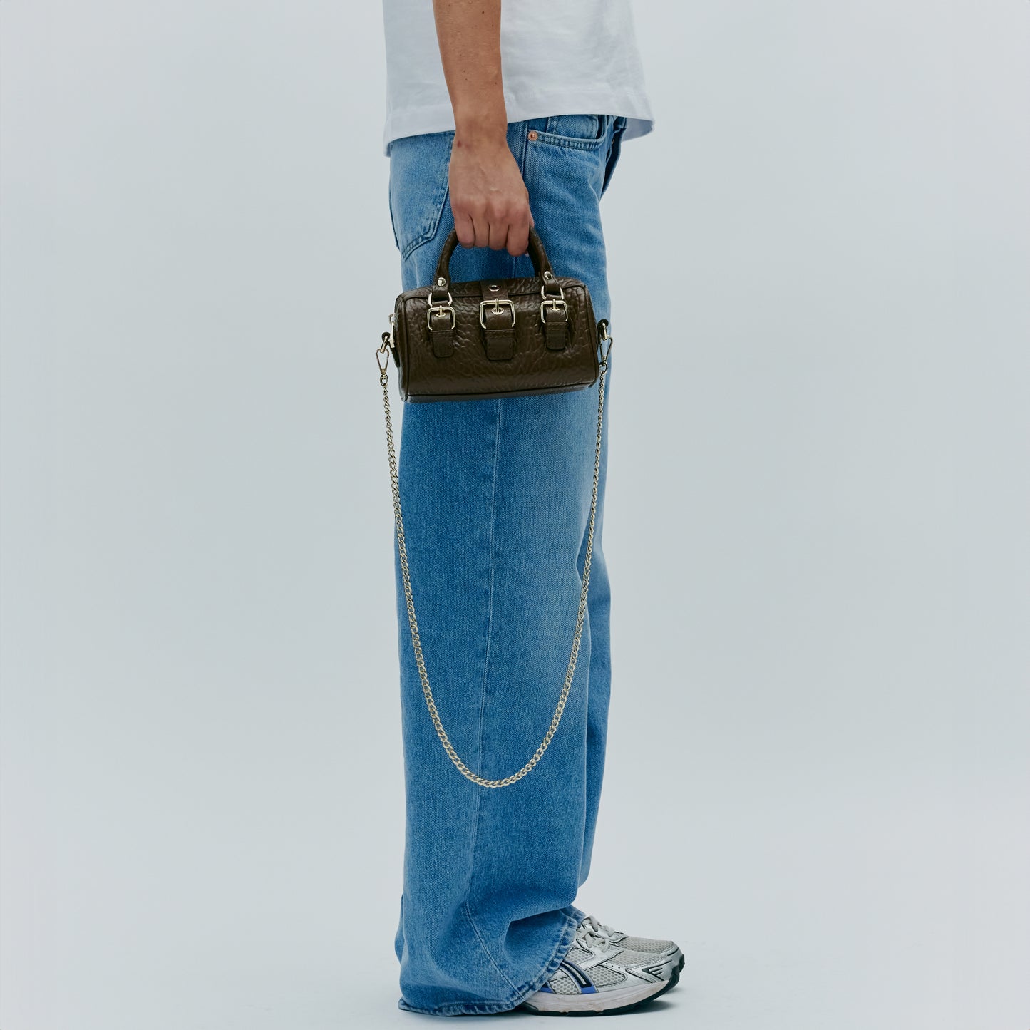 Núnoo Small Nori Buckle New Zealand Brown w. Gold Small bag Brown