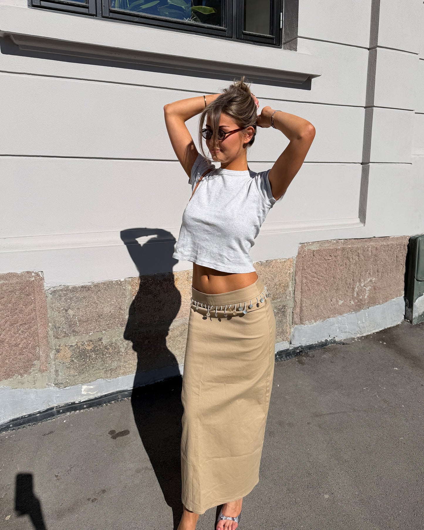 Núnoo Solène Maxi Skirt - Berg Larsen x Núnoo Berg Larsen Beige