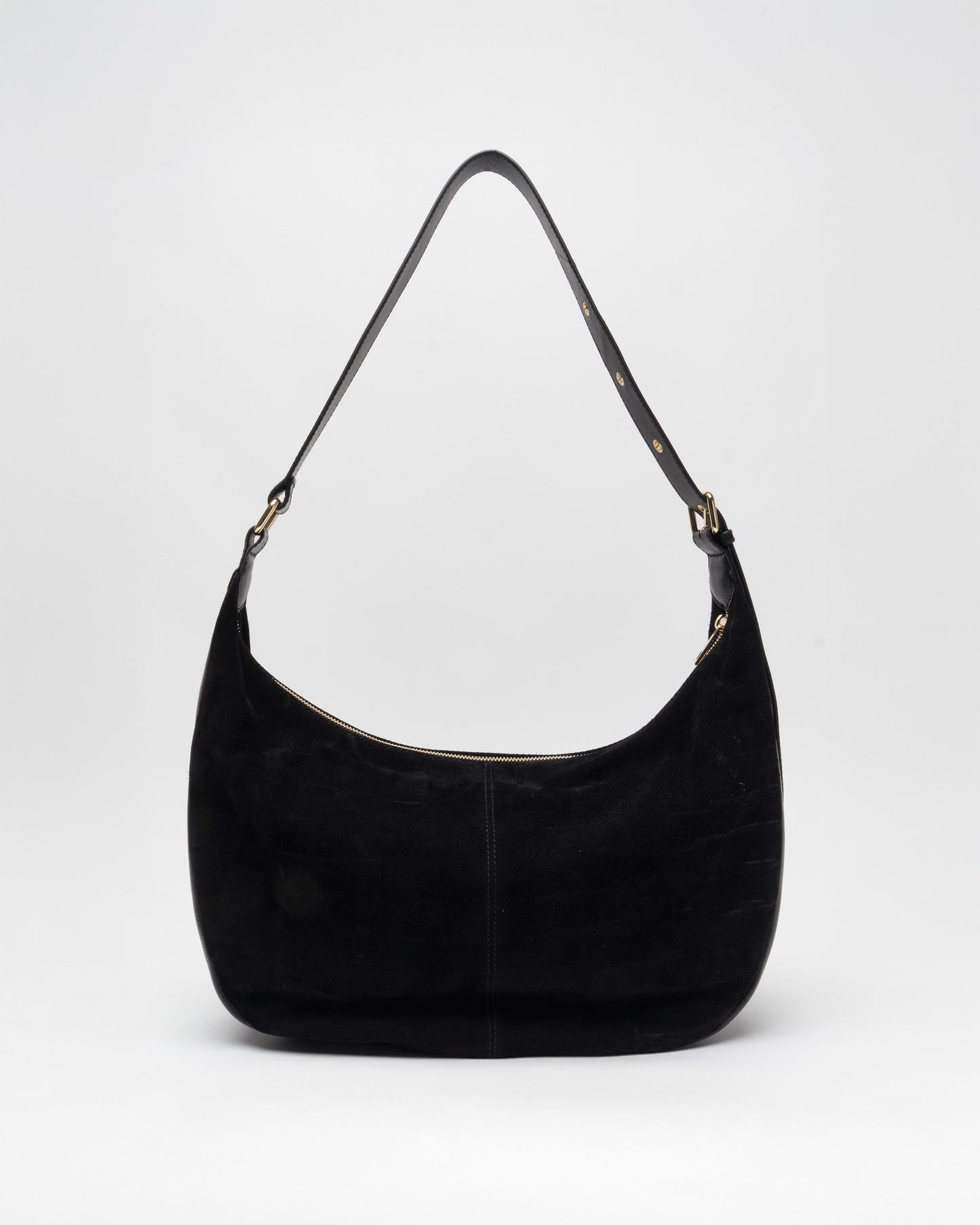 Núnoo Stella Small Suede Black w. Gold Large Black