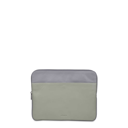 Núnoo 13, 3" Cover pocket silky green/grey Computer sleeve Green/grey
