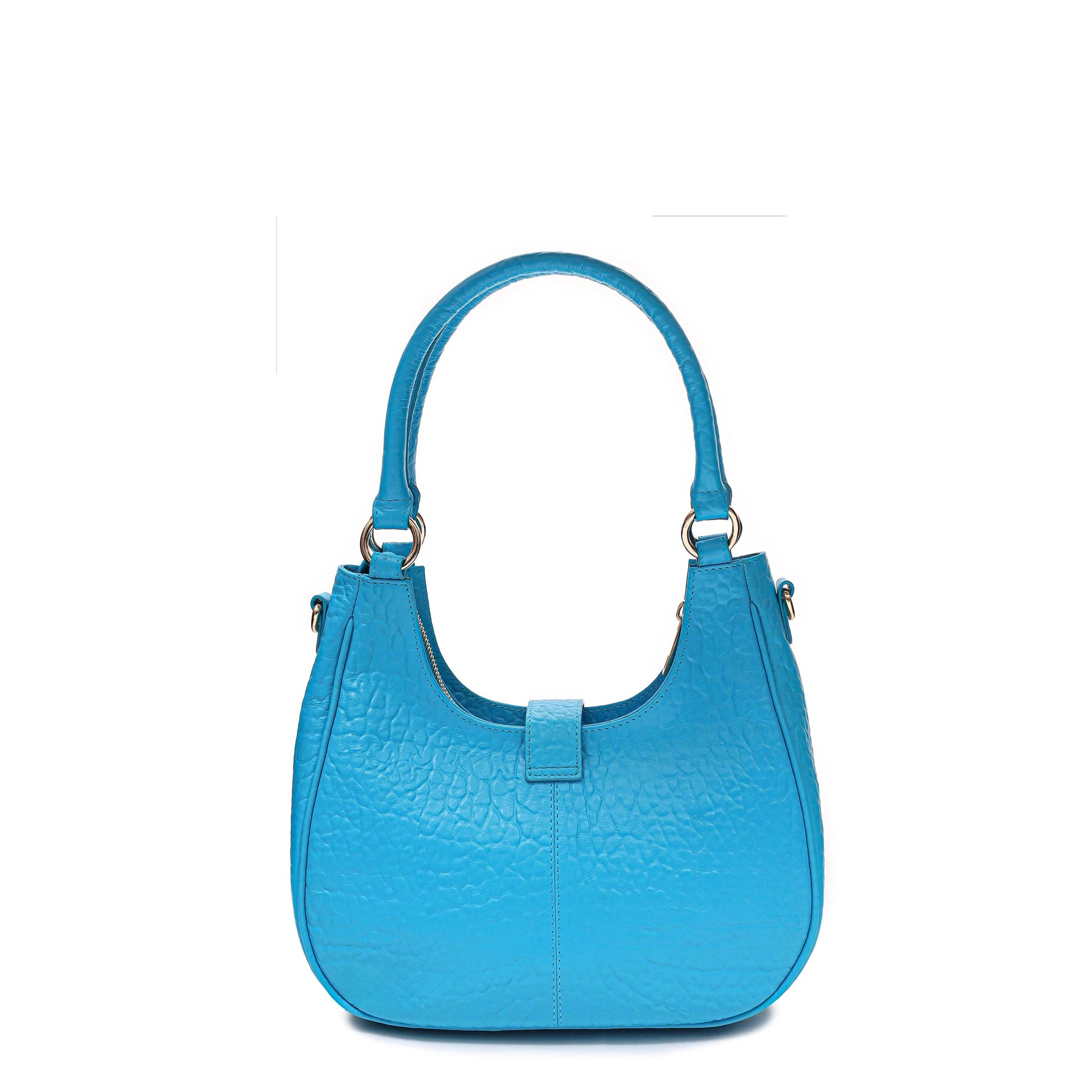 Núnoo Alva New Zealand Bright Blue w. Gold Shoulder bags Bright Blue