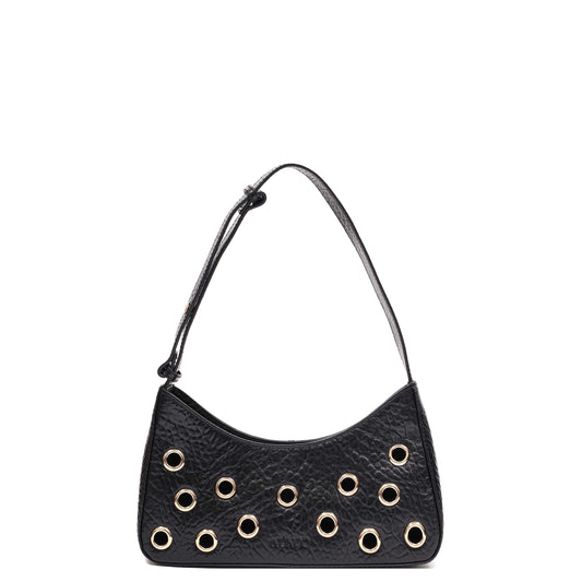 Núnoo Apollo 2 Eyelet New Zealand Black w. Gold Shoulder bags Black