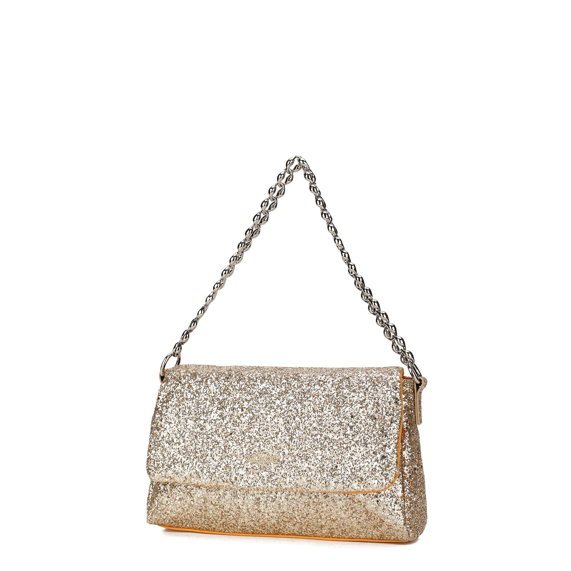 Núnoo Ariana Glitter Gold Shoulder bags