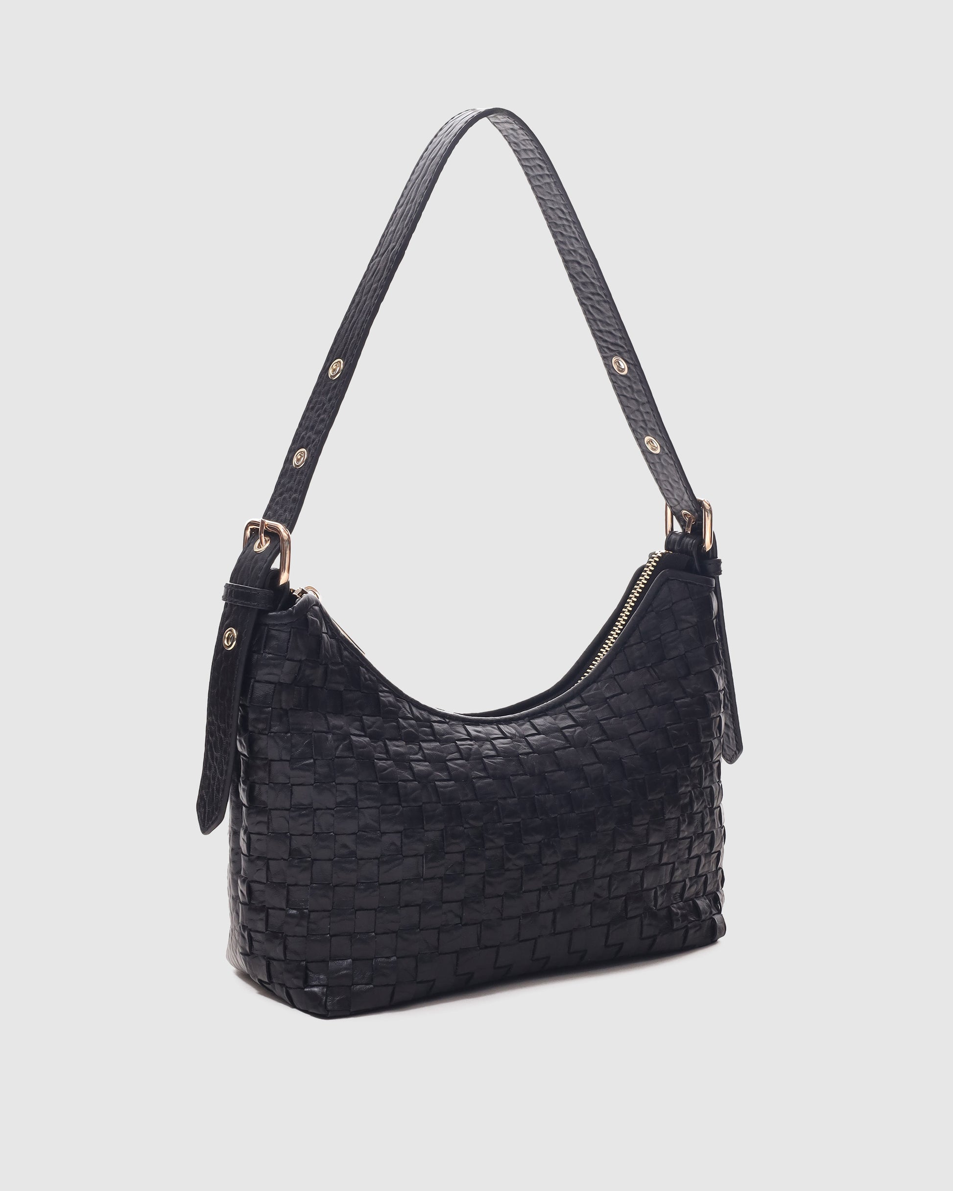 Núnoo Ava Braided New Zealand Black w. Gold Medium Black