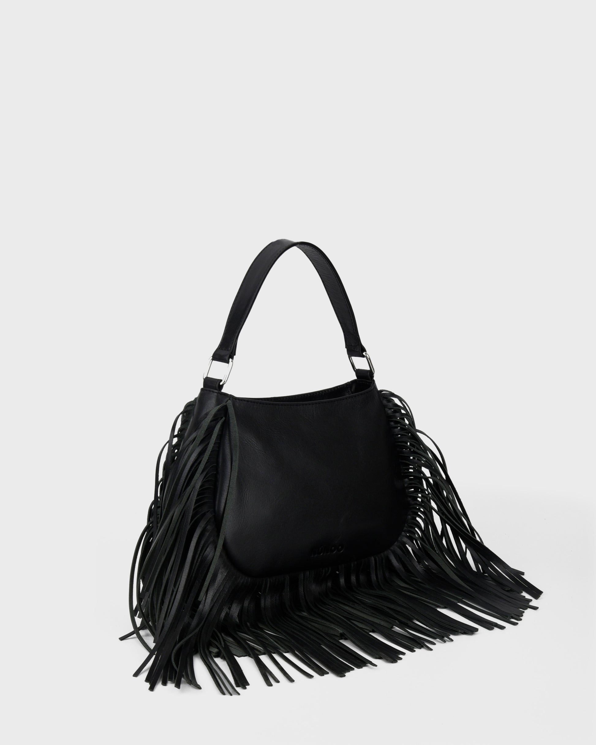 Núnoo Betty Fringe River Black Small bag Black