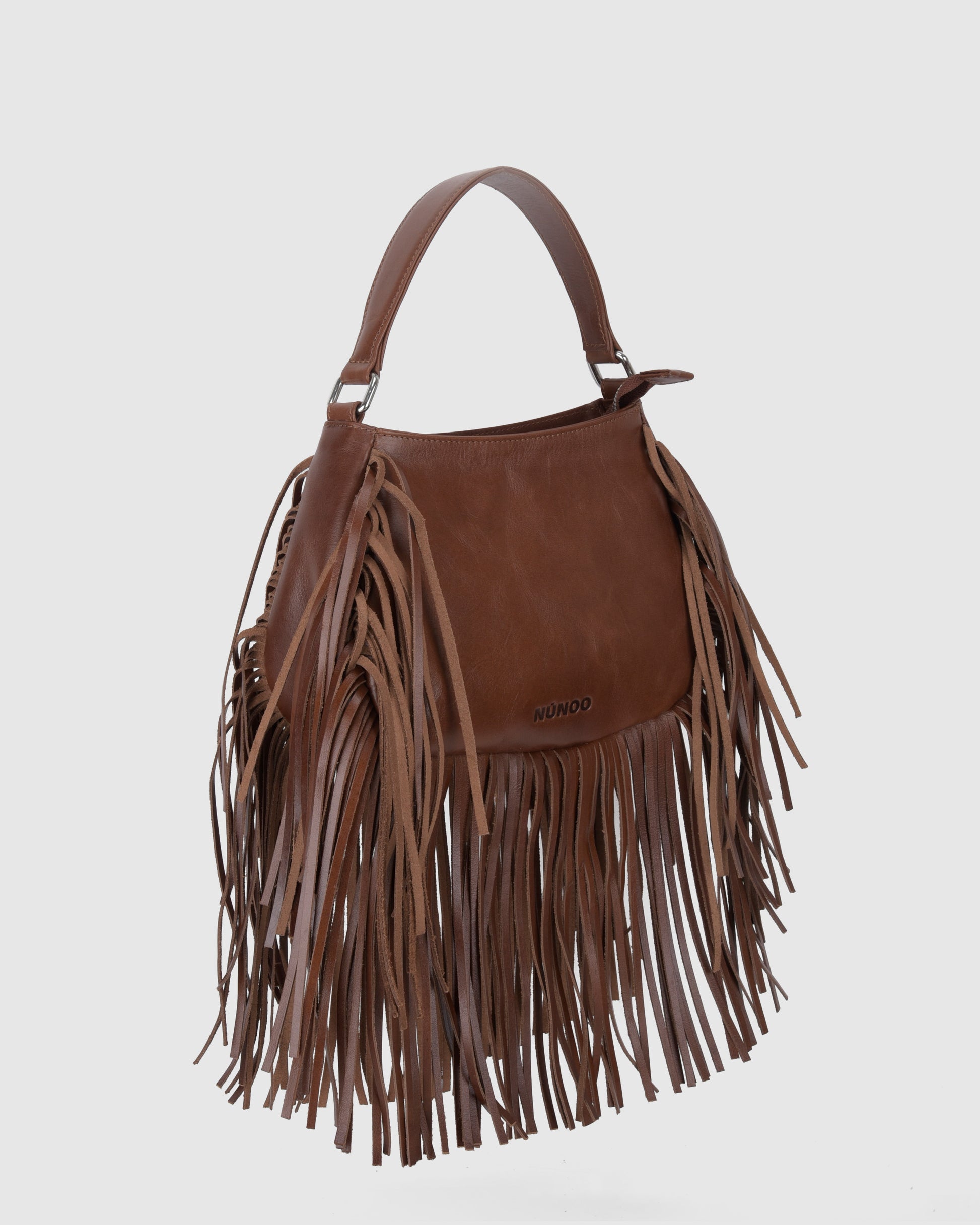 Núnoo Betty Fringe River Brown Small bag Brown