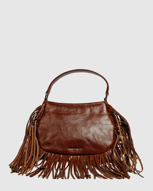 Núnoo Betty Fringe River Brown Small bag Brown