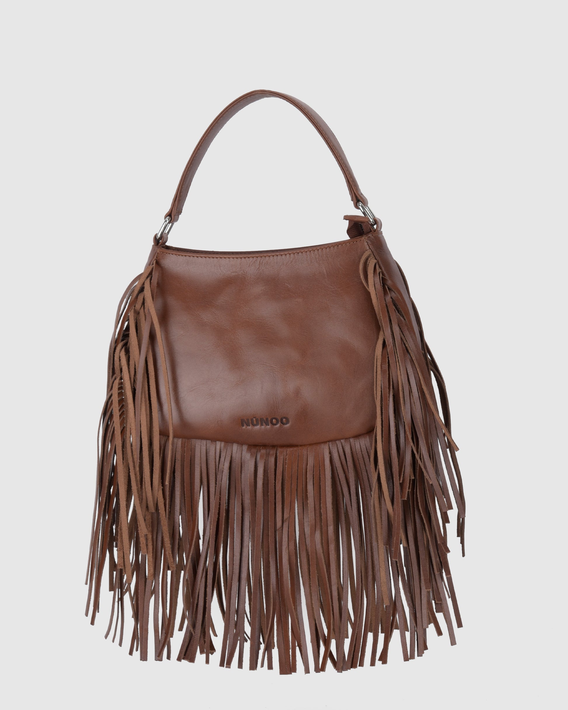 Núnoo Betty Fringe River Brown Small bag Brown