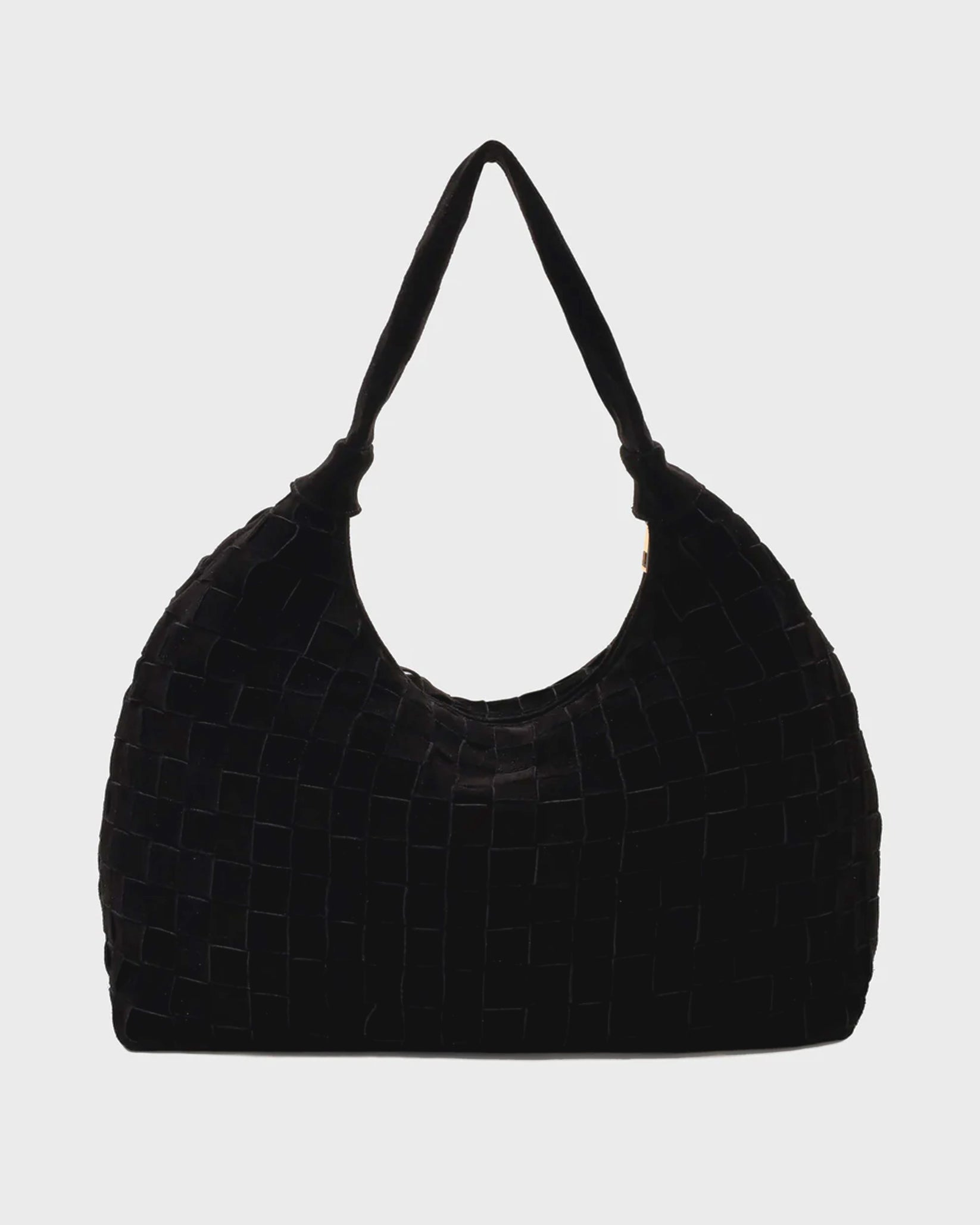 Núnoo Big Dandy Braided Suede Black w. Gold Large Black