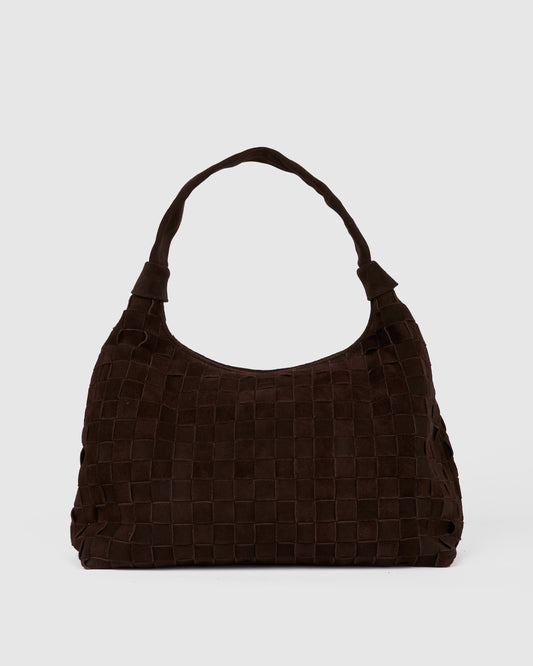 Núnoo Big Dandy Braided Suede Chocolate Large Chocolate