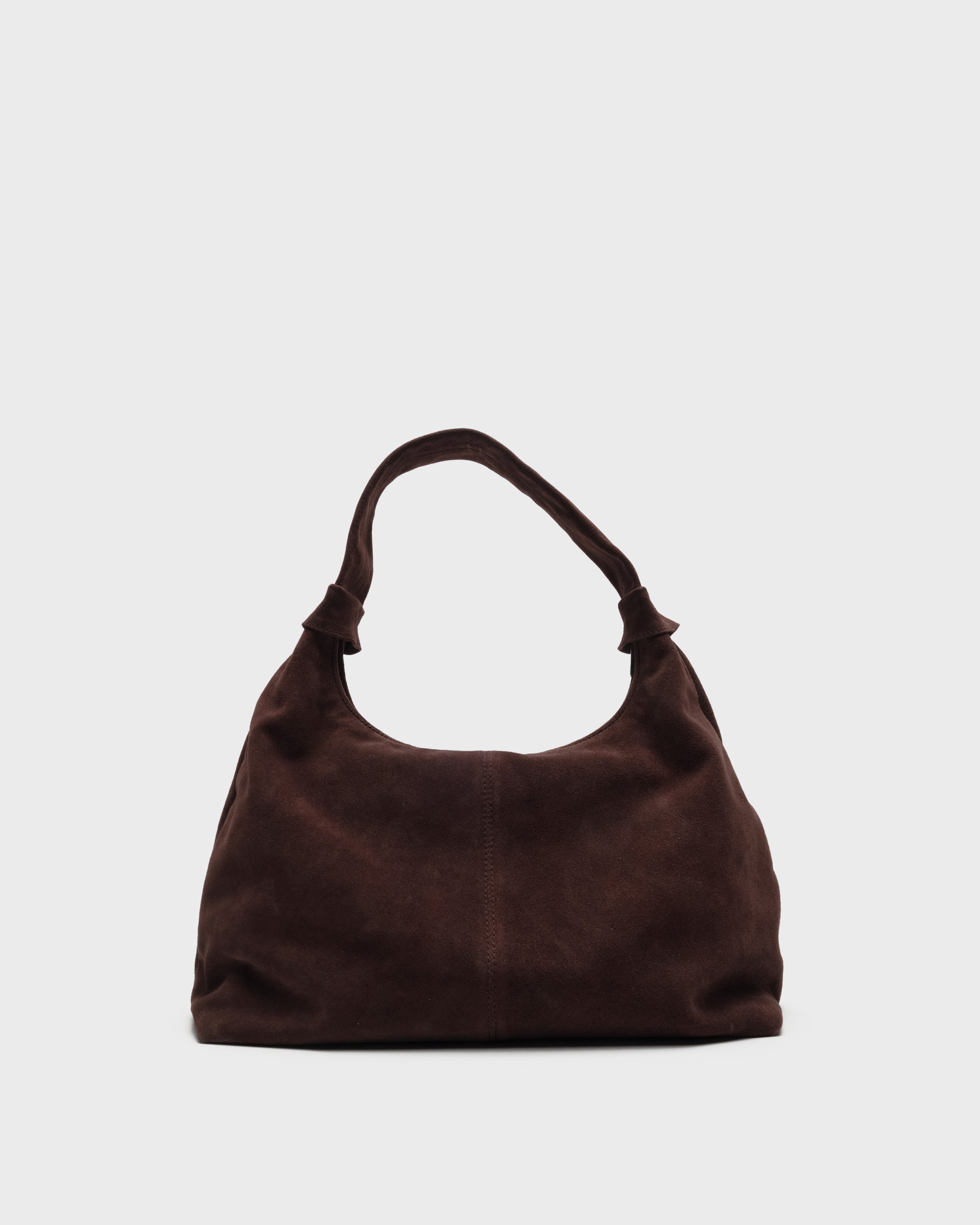 Núnoo Big Dandy Rivet Suede Chocolate Large Chocolate