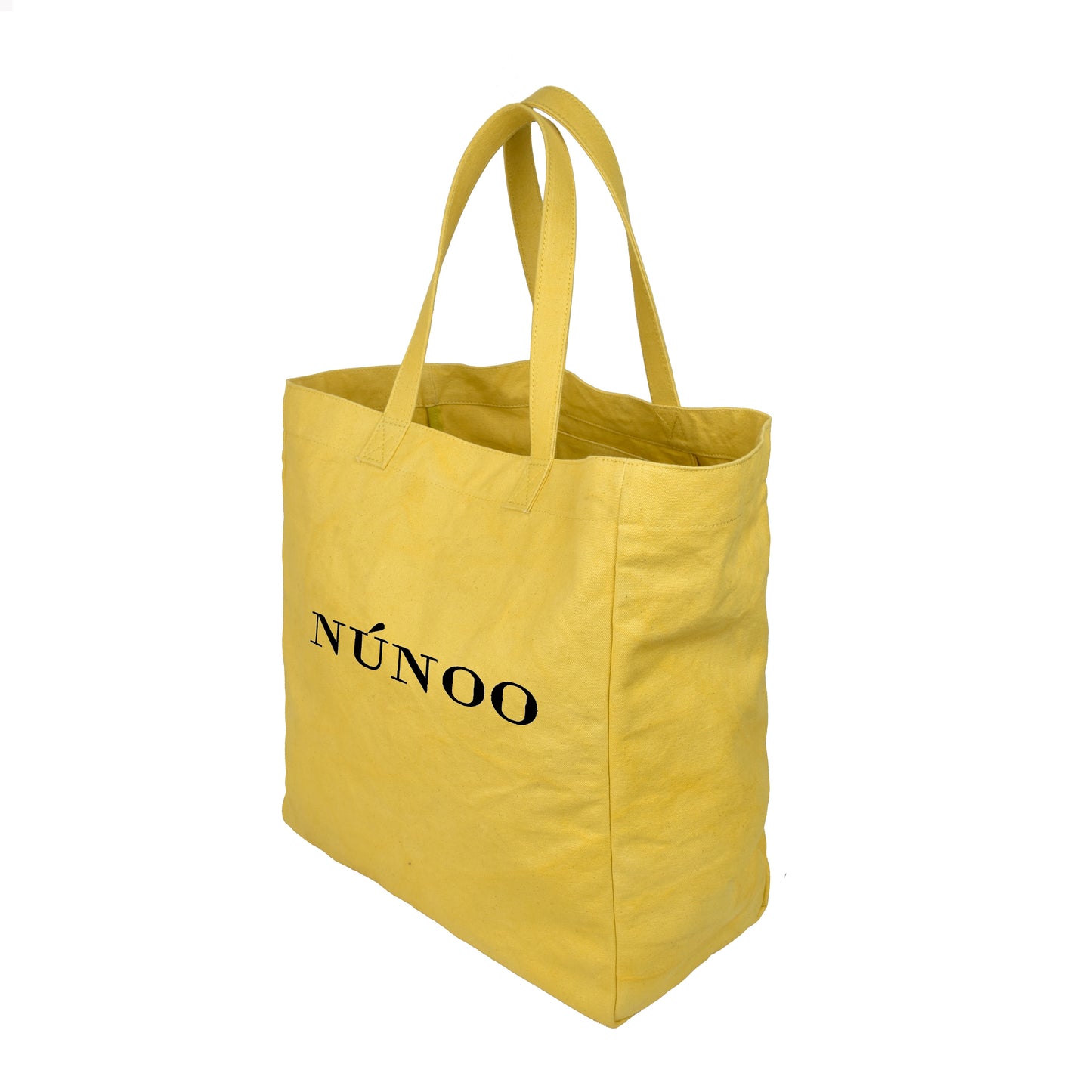 Núnoo Big tote recycled canvas yellow Maxi Yellow