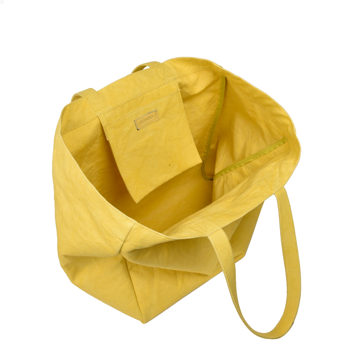 Núnoo Big tote recycled canvas yellow Maxi Yellow