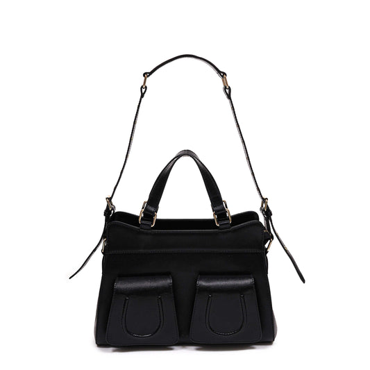 Núnoo Cher Florence Black w. Gold Shoulder bags Black