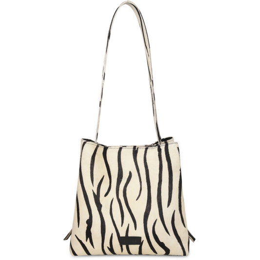 Núnoo Chiara Brown Stripes Deluxe Crossbody Stripes