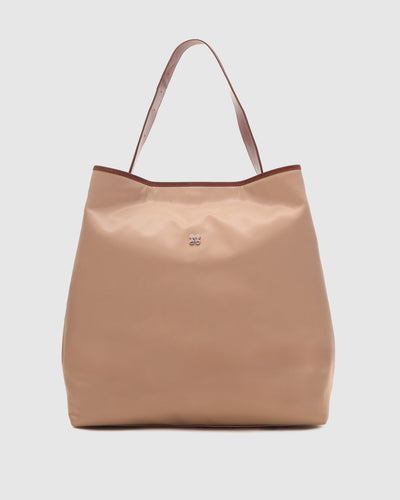 Chiara Large Twill Sand w. Brown