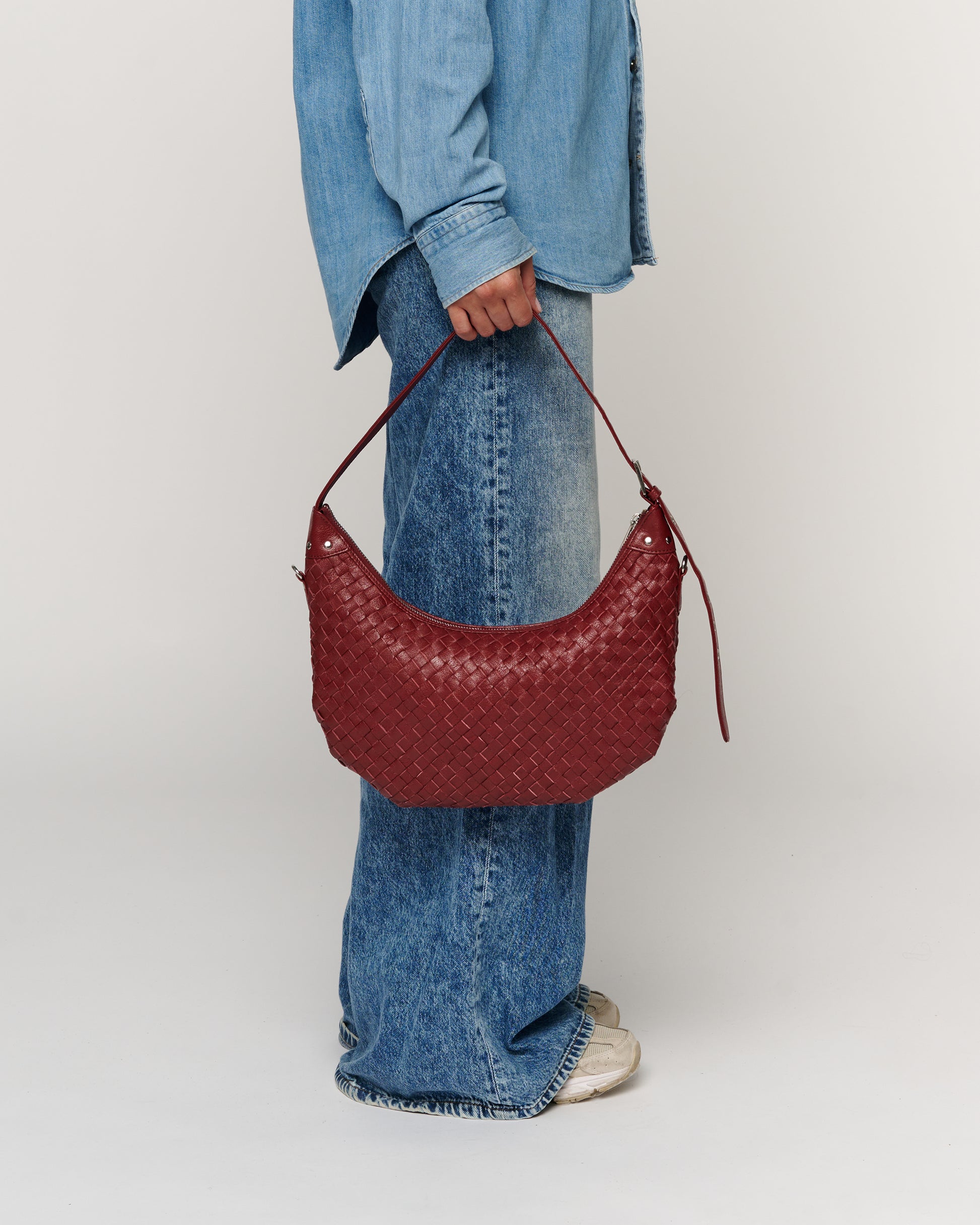 Núnoo Dagmar Braided Mountain Maroon Medium Maroon
