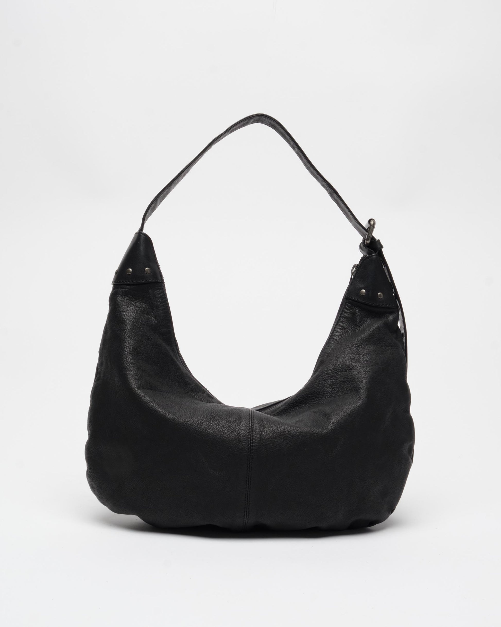 Núnoo Dagmar Rivet Washed Black w. Antique Silver Medium Black