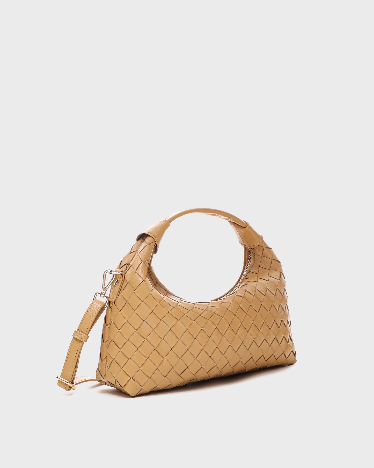 Núnoo Dandy Braided Florence Camel w. Gold Medium Camel