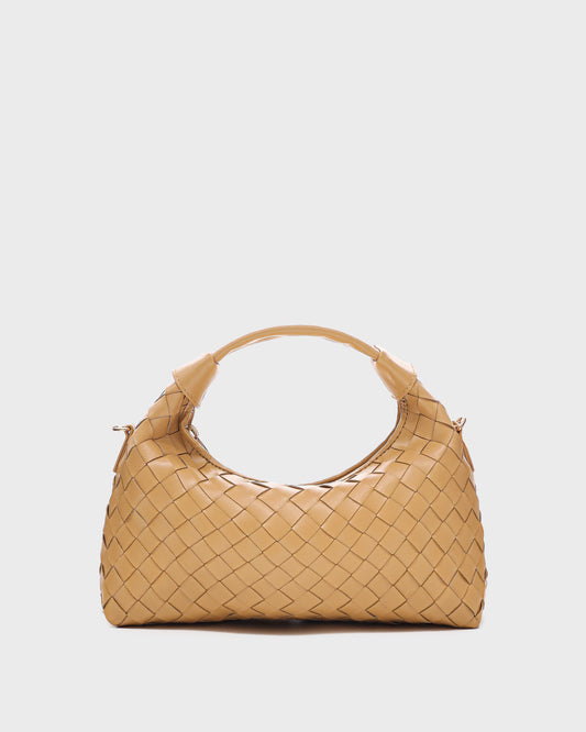 Núnoo Dandy Braided Florence Camel w. Gold Medium Camel