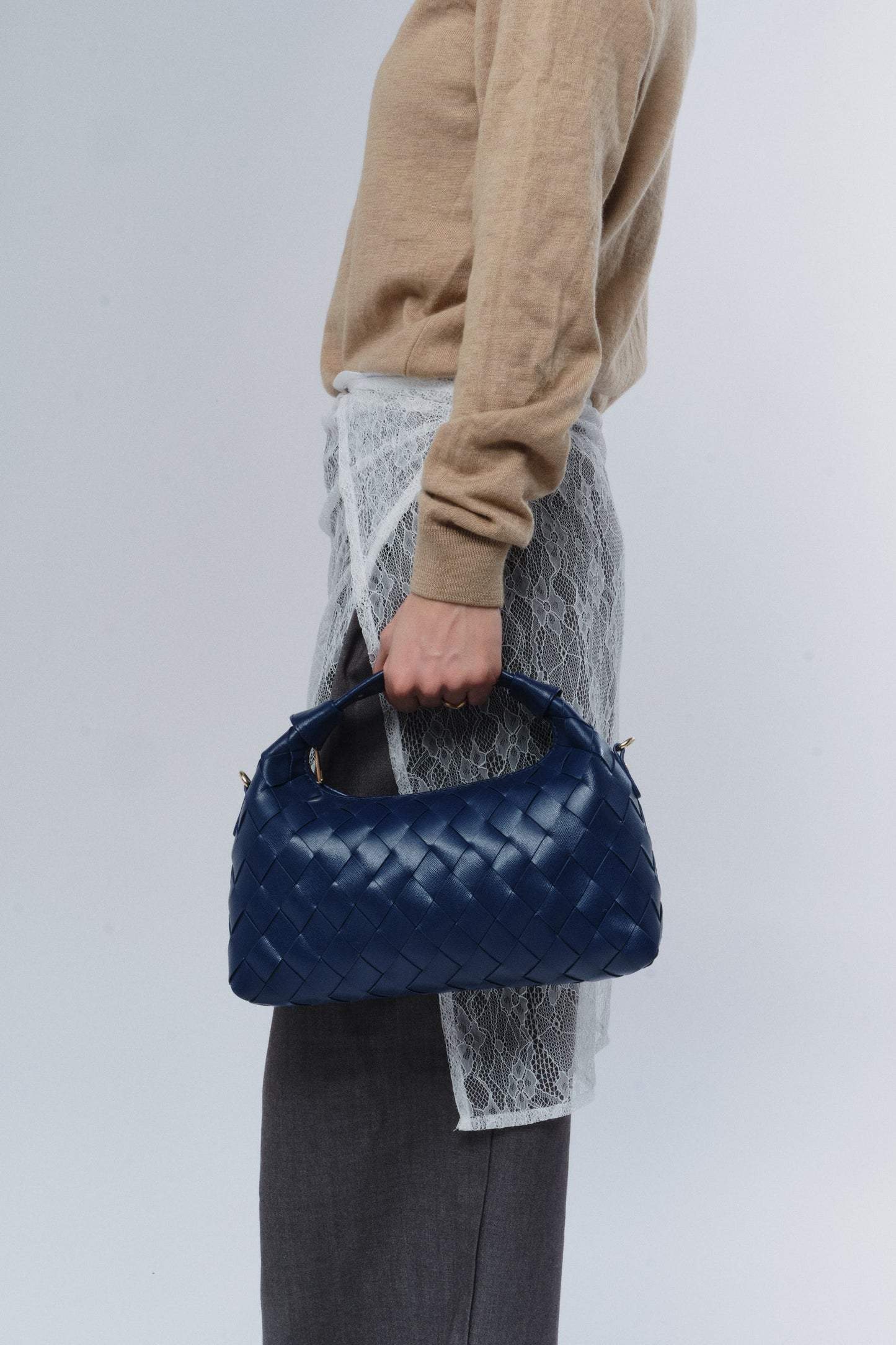 Núnoo Dandy Braided Florence Deep Blue w. Gold Medium