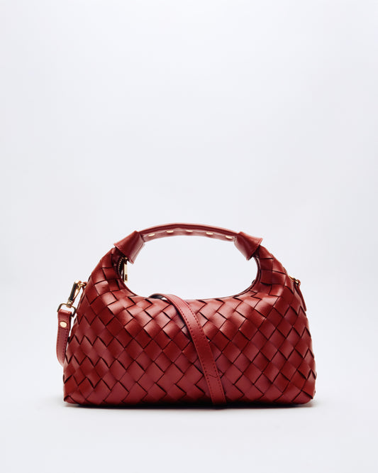 Núnoo Dandy Braided Florence Maroon w. Gold Medium Maroon