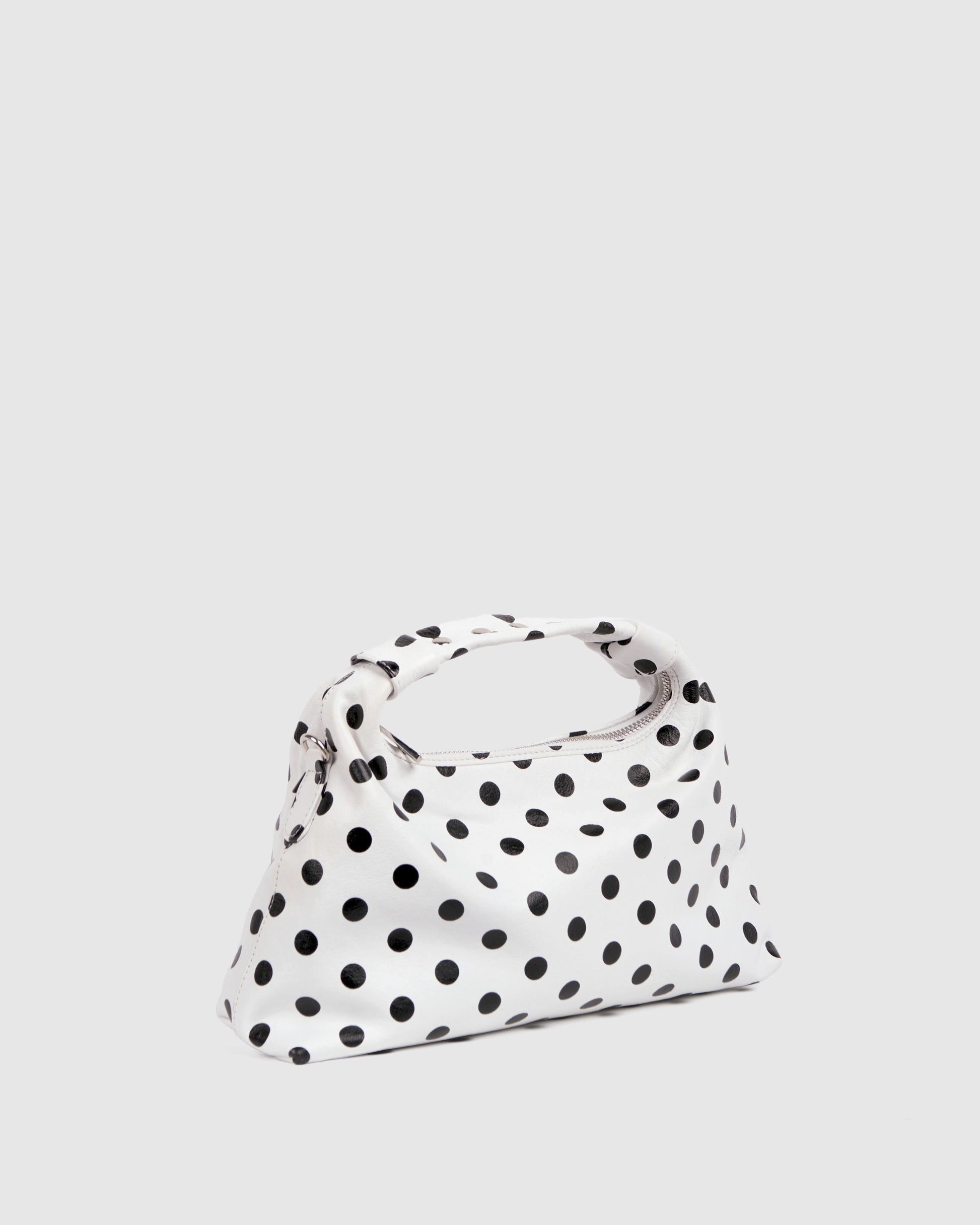 Núnoo Dandy Buckle Polka White/Black Medium White/Black