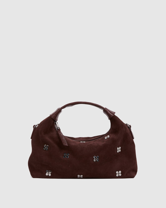 Núnoo Dandy Icon Rivet Suede Rum Medium Rum