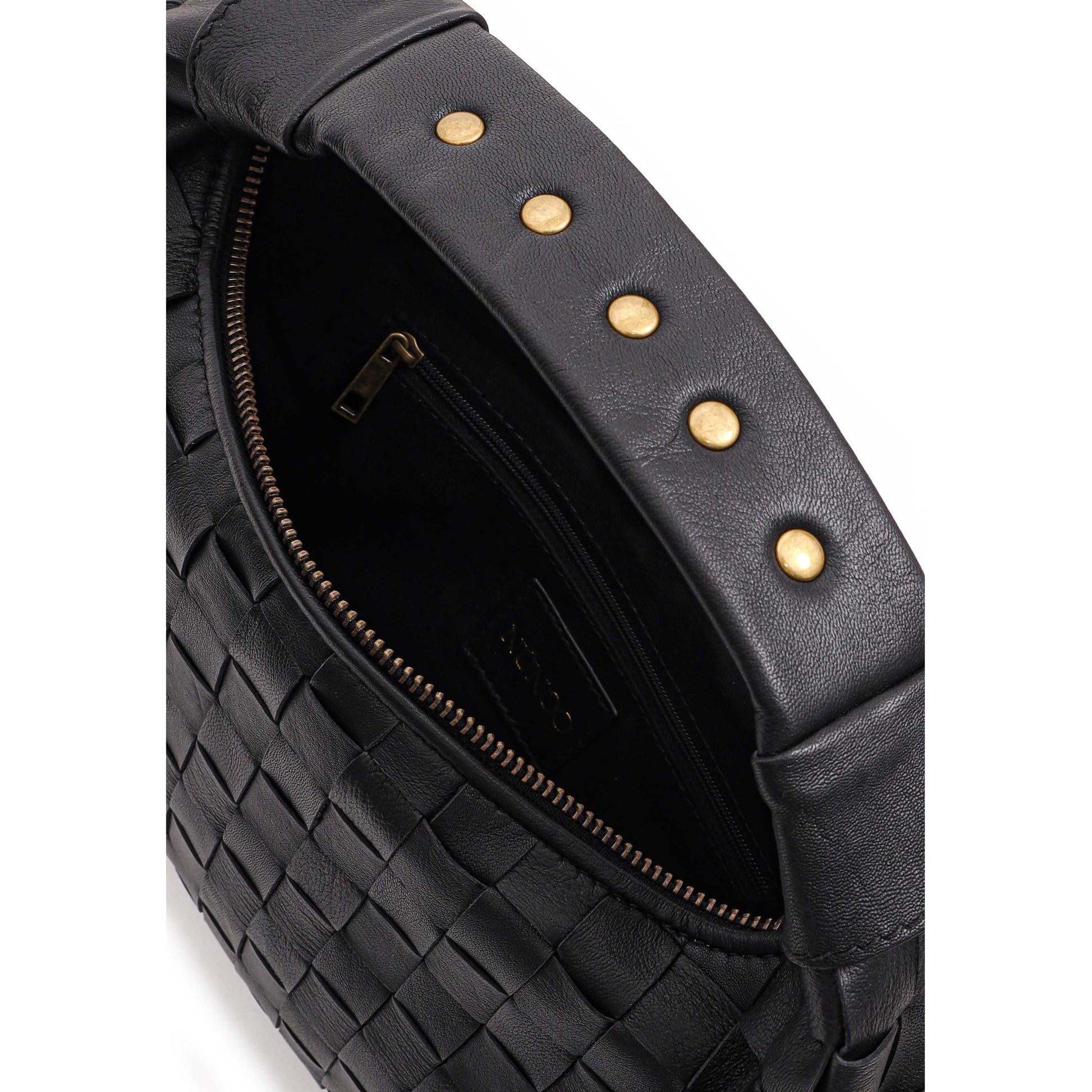 Núnoo Dandy Large Braided Sheep Black w. gold Medium Black