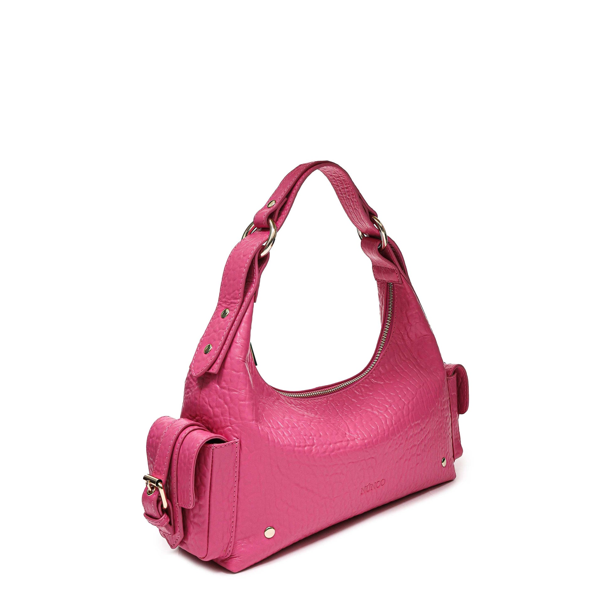 Núnoo Dandy Pocket New Zealand Pink w. Gold Shoulder bags Pink