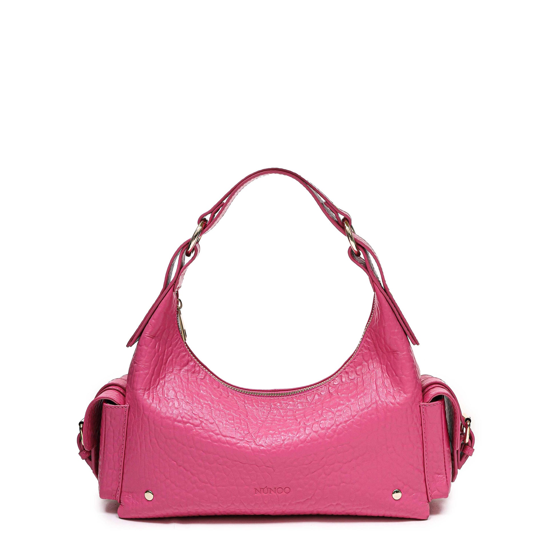 Núnoo Dandy Pocket New Zealand Pink w. Gold Shoulder bags Pink