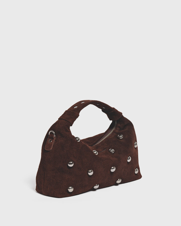 Núnoo Dandy Rivet Suede Chocolate Medium Chocolate