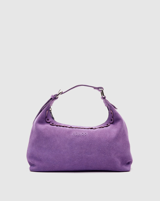Núnoo Dandy Scallop Suede Dark Purple Medium Dark purple