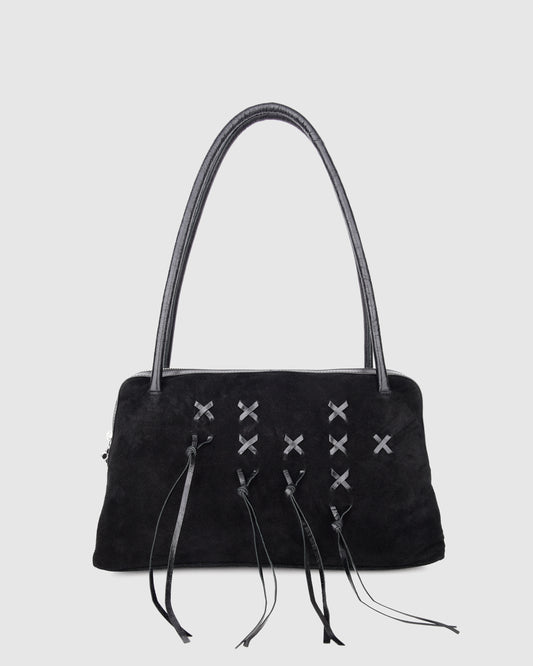 Núnoo Dawn Megah w. Suede Black Medium Black